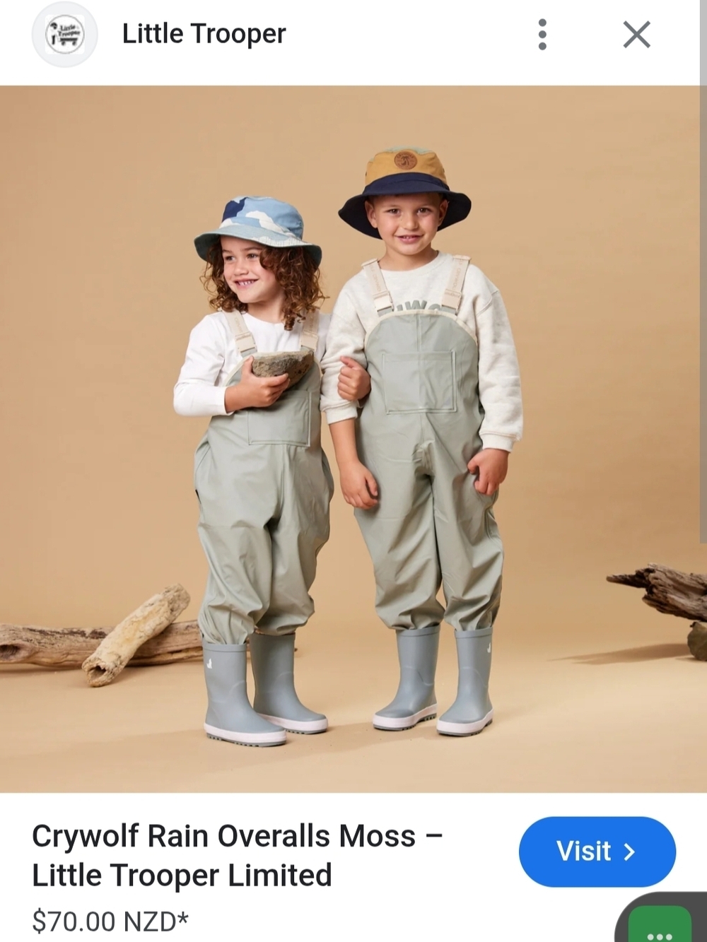 Zara Sage Green Waterproof Overalls - Picture 4 of 15